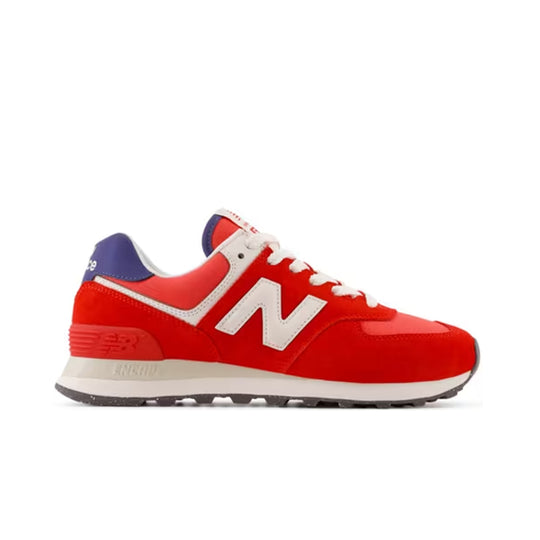New Balance Womens 574 Casual Sneakers WL574WPE True Red/White