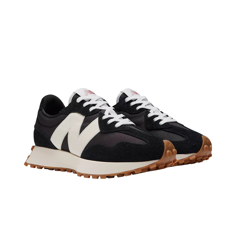 New Balance Womens 327 Casual Sneakers WS327BL Black/White/Mineral Red