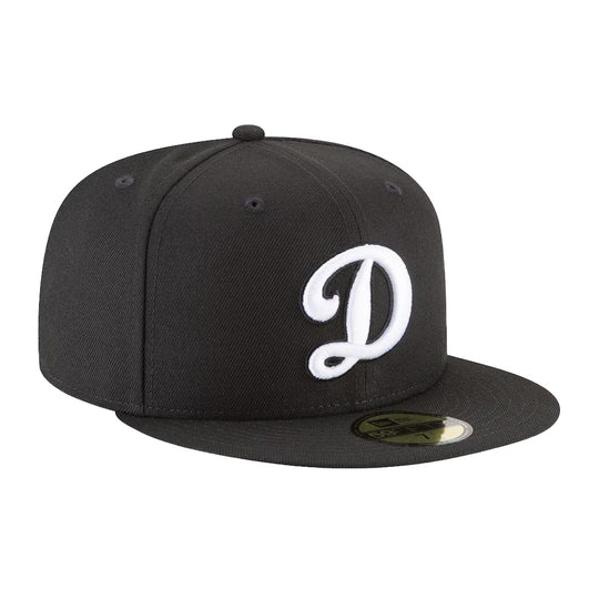 New Era Mens MLB Los Angeles Dodgers 59Fifty Fitted Hat 11358663 Black