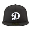 New Era Mens MLB Los Angeles Dodgers 59Fifty Fitted Hat 11358663 Black