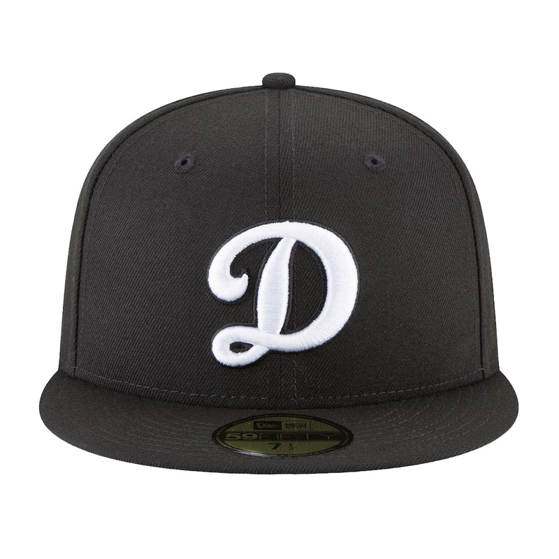 New Era Mens MLB Los Angeles Dodgers 59Fifty Fitted Hat 11358663 Black