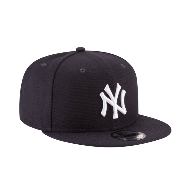 New Era Mens MLB New York Yankees Basic 9Fifty Snapback Hat 11591024 Navy Blue, Grey Undervisor