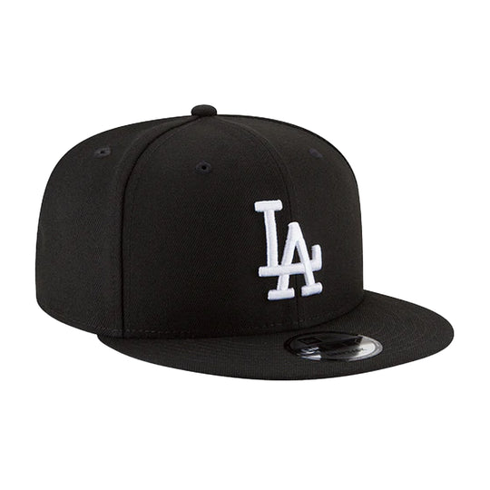 New Era Unisex MLB Los Angeles Dodgers Basic  9FIFTY Snapback Hat 11591046 Black / White