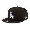 New Era Unisex MLB Los Angeles Dodgers Basic  9FIFTY Snapback Hat 11591046 Black / White