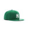 New Era Mens MLB New York Yankees Basic 59Fifty Fitted Hat 11591124 Kelly Green