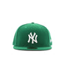 New Era Mens MLB New York Yankees Basic 59Fifty Fitted Hat 11591124 Kelly Green