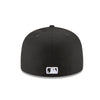 New Era Mens MLB New York Yankees Basic 59Fifty Fitted Hat 11591127 Black/White, Grey Undervisor