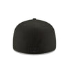 New Era Mens MLB New York Yankees Basic 59Fifty Fitted Hat 11591128 Blackout, Grey Undervisor