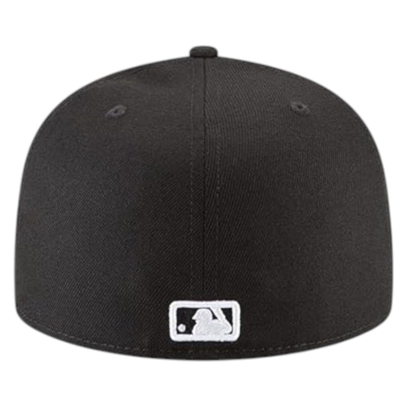 New Era Mens MLB Chicago White Sox Basic 59Fifty Fitted Hat 11591167 Black/White,Black Undervisor
