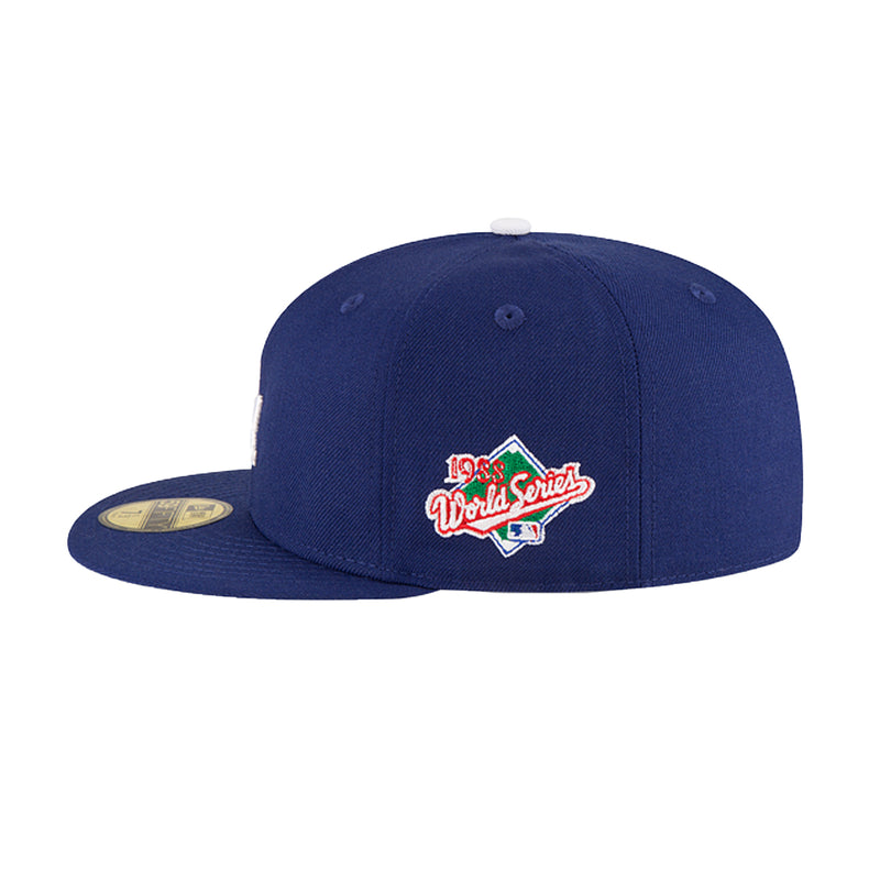 New Era Mens MLB Los Angeles Dodgers 1988 World Series Wool 9Fifty Hat 11783653 Royal Blue