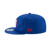 New Era Mens NFL New York Giants Basic OTC 9Fifty Snapback Hat 11872964 Calming Blue/White, Grey Undervisor