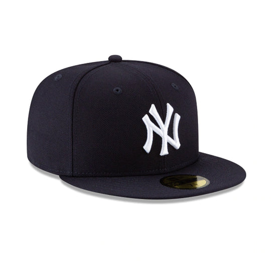 New Era Mens MLB New York Yankees Official Team Color 59Fifty Fitted Hat 11941906 Navy, Grey Undervisor