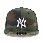 New Era Unisex MLB New York Yankees Basic 9Fifty Snapback Hat 11941920 Camo, Grey Undervisor