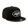 New Era Unisex NFL New York Jets Basic 2019 59Fifty Fitted Hat 12094774 Black/White, Grey Undervisor