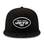 New Era Mens NFL New York Jets Basic 2019 59Fifty Fitted Hat 12094774 Black/White, Grey Undervisor