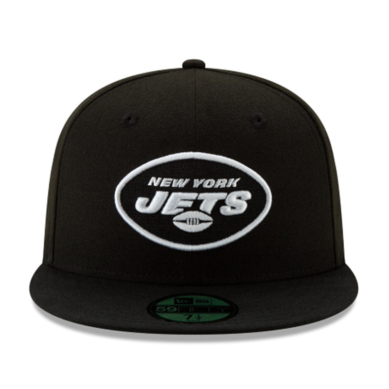 New Era Unisex NFL New York Jets Basic 2019 59Fifty Fitted Hat 12094774 Black/White, Grey Undervisor