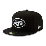 New Era Mens NFL New York Jets Basic 2019 59Fifty Fitted Hat 12094774 Black/White, Grey Undervisor