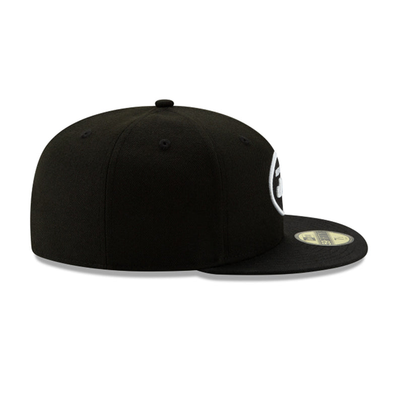 New Era Mens NFL New York Jets Basic 2019 59Fifty Fitted Hat 12094774 Black/White, Grey Undervisor