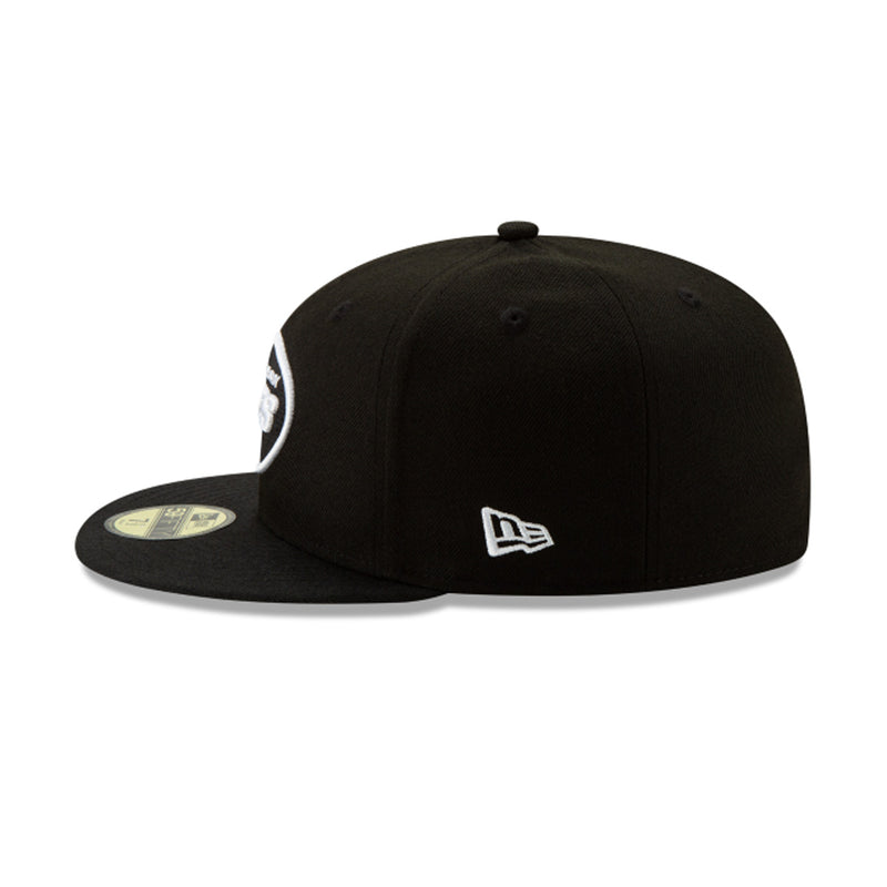 New Era Mens NFL New York Jets Basic 2019 59Fifty Fitted Hat 12094774 Black/White, Grey Undervisor