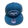 New Era Mens NFL New York Jets Team Basic Original Team Colors 2019 9Fifty Snapback Hat 12094787 Green, Grey Undervisor