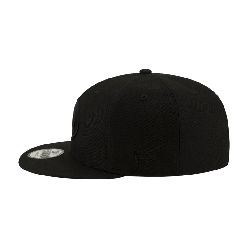 New Era Unisex NFL New York Jets Basic Black On Black 2019 9Fifty Snapback Hat 12094788 Black/Black, Black Undervisor