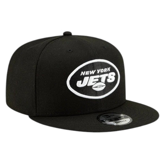 New Era Mens NFL New York Jets Basic 2019 9Fifty Snapback Hat 12094790 Black/White, Black Undervisor