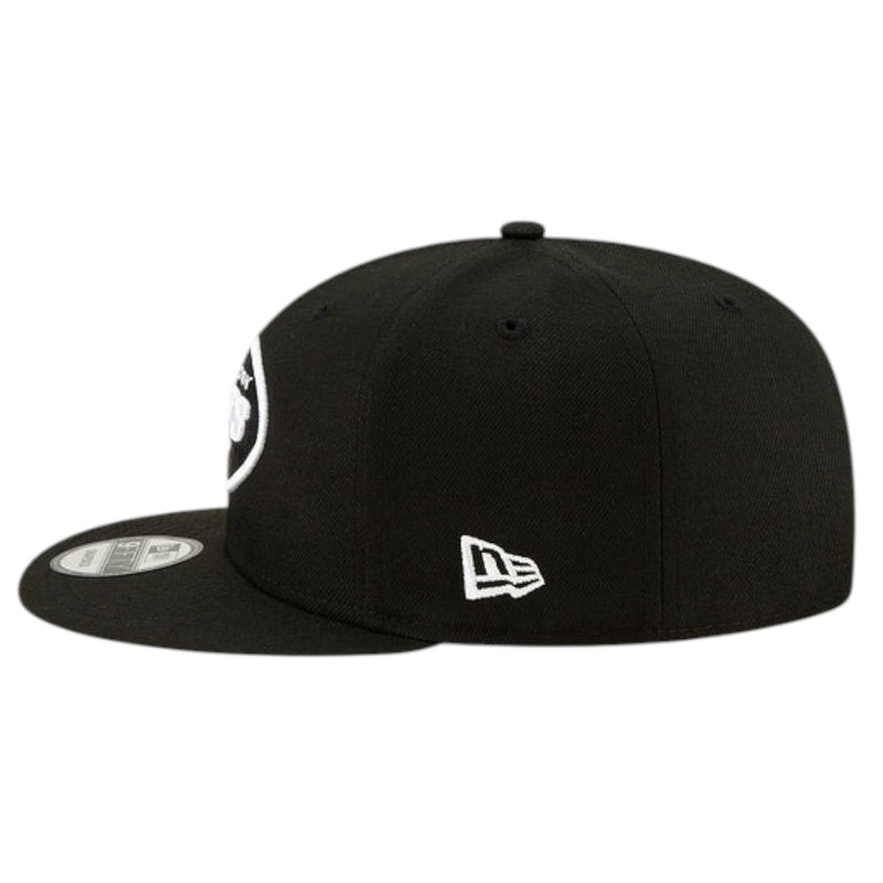 New Era Mens NFL New York Jets Basic 2019 9Fifty Snapback Hat 12094790 Black/White, Black Undervisor