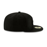 New Era Mens NFL New York Jets Basic Black On Black 2019 59Fifty Fitted Hat 12094792 Black/Black, Grey Undervisor