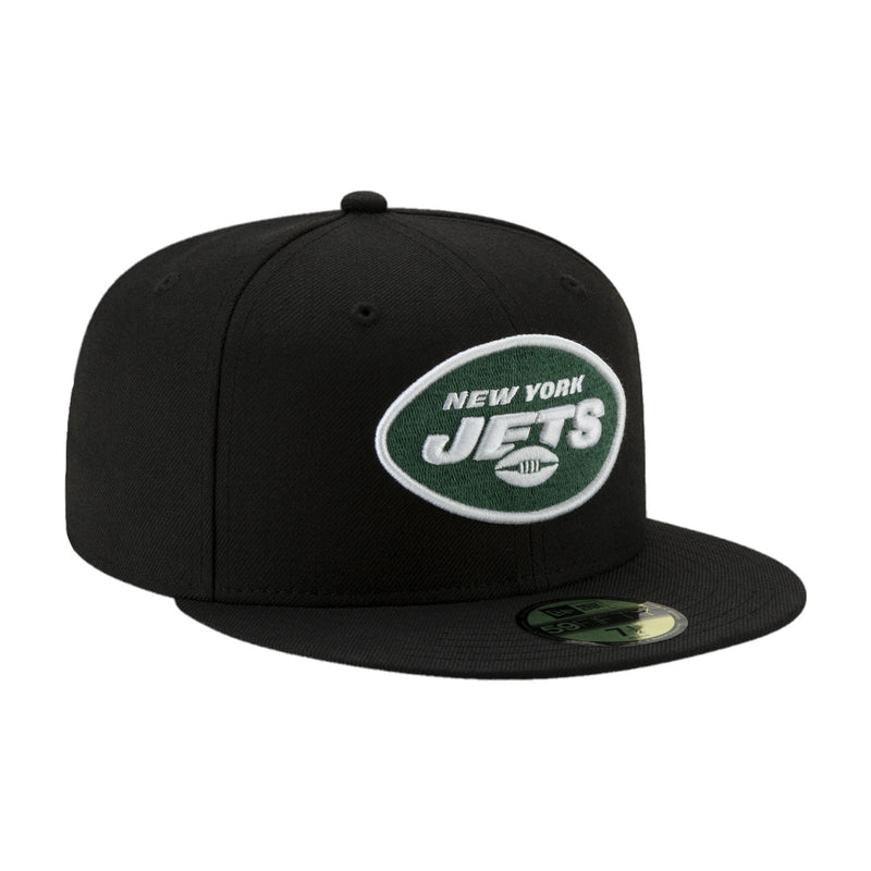 New Era Mens NFL New York Jets 2019 59Fifty Fitted Hat 12094793 Black, Grey Undervisor