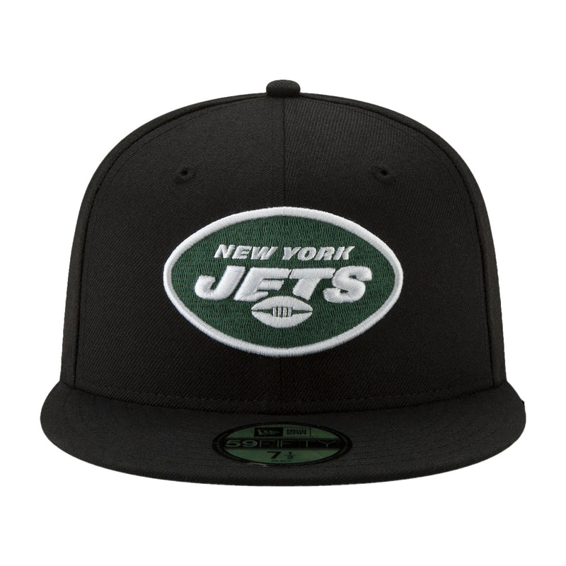 New Era Mens NFL New York Jets 2019 59Fifty Fitted Hat 12094793 Black, Grey Undervisor