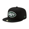 New Era Mens NFL New York Jets 2019 59Fifty Fitted Hat 12094793 Black, Grey Undervisor