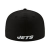 New Era Mens NFL New York Jets 2019 59Fifty Fitted Hat 12094793 Black, Grey Undervisor