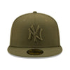 New Era Mens MLB New York Yankees Color Pack 59Fifty Fitted Hat 60165971 Olive, Grey Undervisor