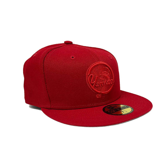 New Era Mens MLB New York Yankees Color Pack 59Fifty Fitted Hat 60166044 Scarlet, Grey Undervisor