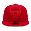 New Era Mens NBA Chicago Bulls Color Pack 59Fifty Fitted Hat 60166261 Scarlet, Grey Undervisor