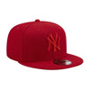 New Era Mens MLB New York Yankees Color Pack 9Fifty Snapback Hat 60166489 Scarlet, Grey Undervisor
