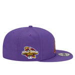 New Era Mens MLB Arizona Diamondbacks Side Patch World Series 2001 9Fifty Snapback Hat 60188159 Purple, Grey Undervisor