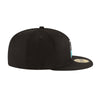New Era Mens MLB Florida Marlins Side Patch World Series 1997 59Fifty Fitted Hat 60188226 Black, Grey Undervisor