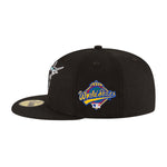 New Era Mens MLB Florida Marlins Side Patch World Series 1997 59Fifty Fitted Hat 60188226 Black, Grey Undervisor