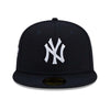 New Era Mens MLB New York Yankees Side Patch World Series 1999 59Fifty Fitted Hat 60188237 Navy, Grey Undervisor