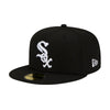 New Era Mens MLB Chicago White Sox Side Patch All-Star Game 2003 59Fifty Fitted Hat 60188239 Black, Grey Undervisor