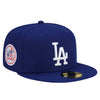 New Era Mens MLB Los Angeles Dodgers Side Patch All-Star Game 1980 59Fifty Fitted Hat 60188240 Blue, Grey Undervisor