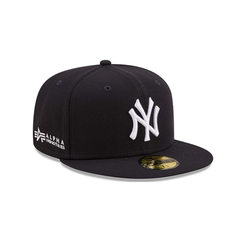 New Era Mens MLB New York Yankees Alpha Industries 59Fifty Fitted Hat 60194101 Navy, Olive Undervisor