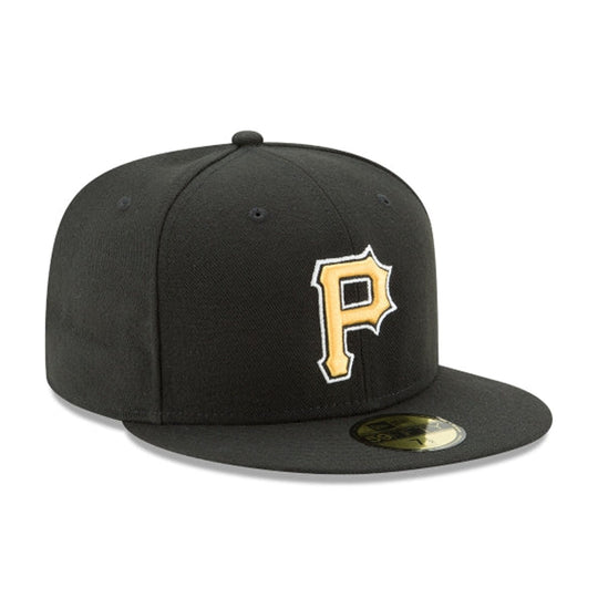 New Era Mens MLB Pittsburgh Pirates Alpha Industries 59Fifty Fitted Hat 60194120 Black, Olive Undervisor