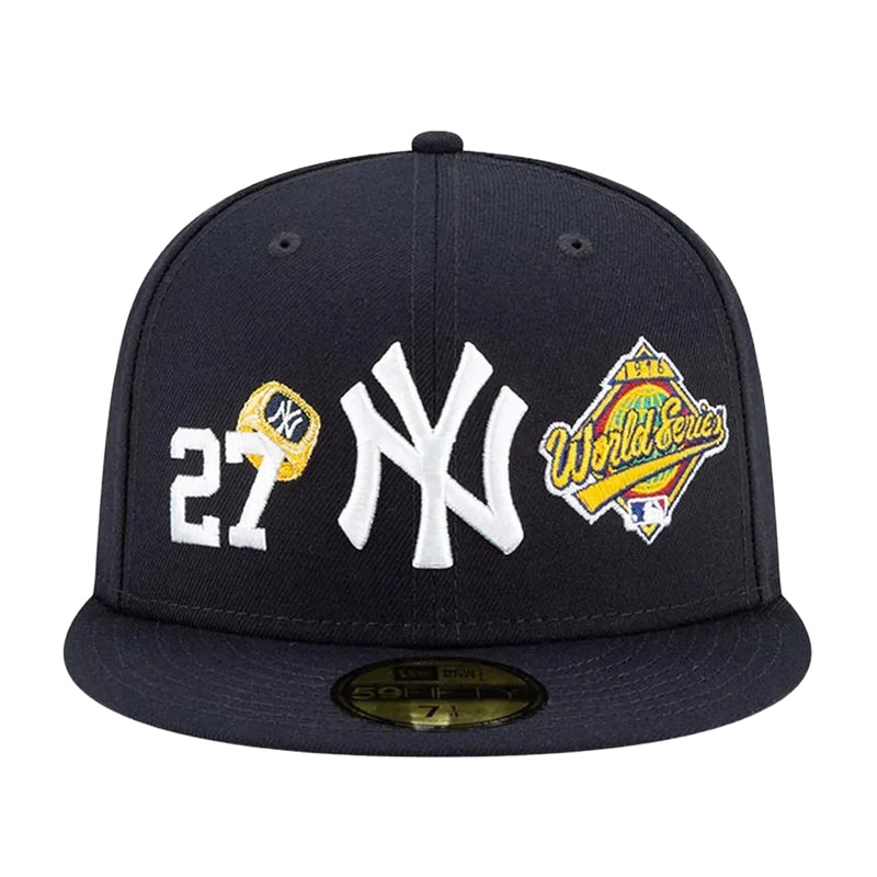New Era Mens MLB New York Yankees 5950 Fitted Hats 60224554 Black