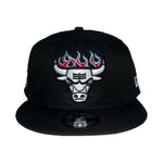 New Era Mens NBA Chicago Bulls 950 Snapback Hats 60224811 Black
