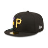 New Era Mens MLB Pittsburgh Pirates Blooming 59Fifty Fitted Hat 60243429 Black, Grey Undervisor