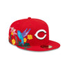 New Era Mens MLB Cincinnati Reds Blooming 59Fifty Fitted Hat 60243430 Red, Grey Undervisor