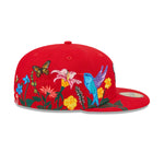 New Era Mens MLB Washington Nationals Blooming 59Fifty Fitted Hat 60243431 Red, Grey Undervisor