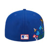New Era Mens MLB Toronto Blue Jays Blooming 59Fifty Fitted Hat 60243442 Blue, Grey Undervisor